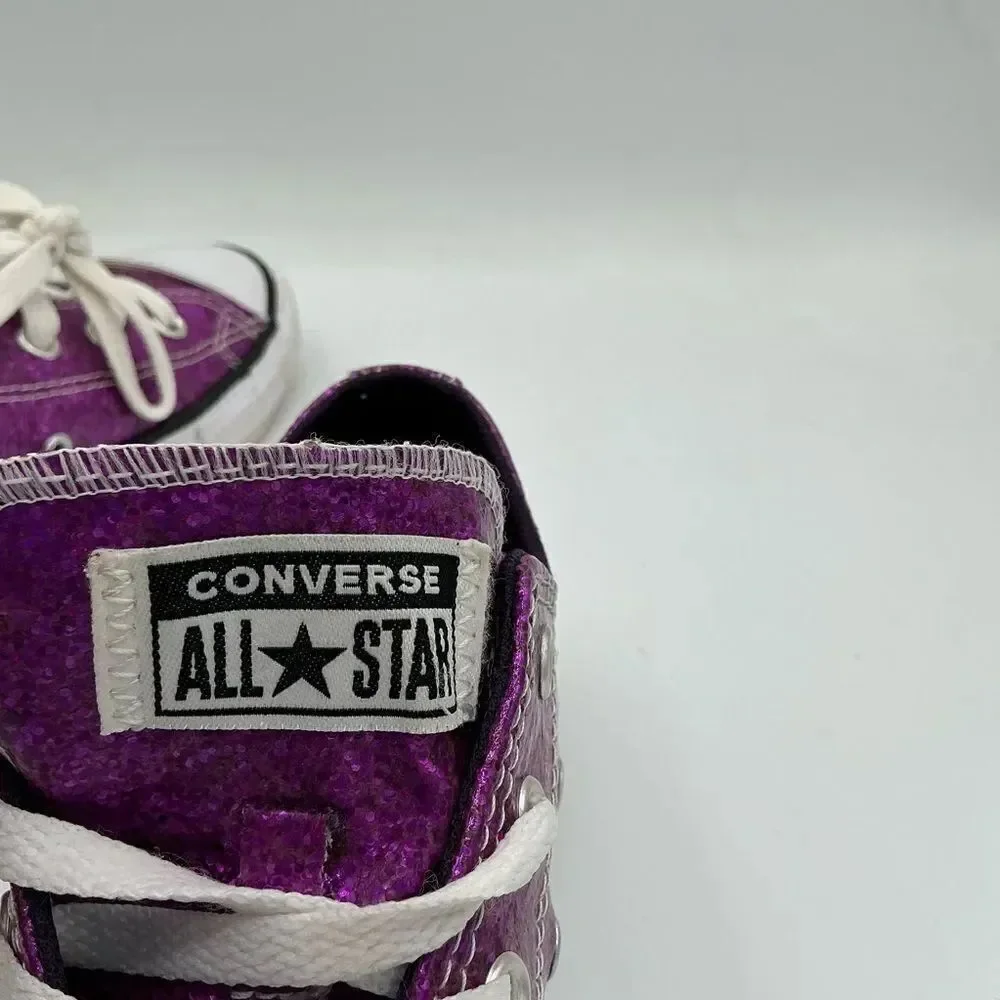 Converse Chuck Taylor All Star Ox Coated Purple Glitter size 1